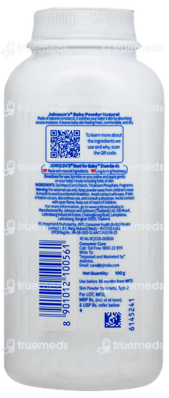Johnsons Baby Powder 100Gm