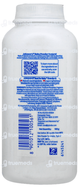 Johnsons Baby Powder 100Gm