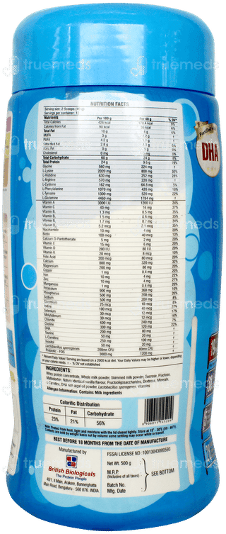 Kids Pro Vanilla Flavour Powder 500gm