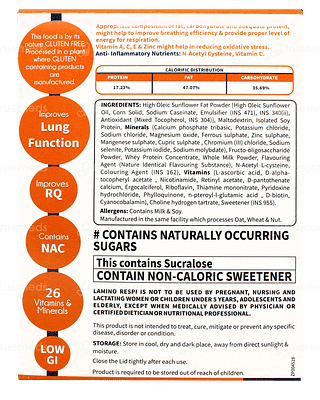 Lamino Respi Strawberry Flavour Powder 200gm
