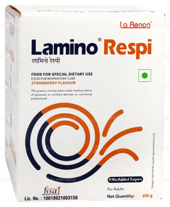 Lamino Respi Strawberry Flavour No Added Sugar Powder 200gm