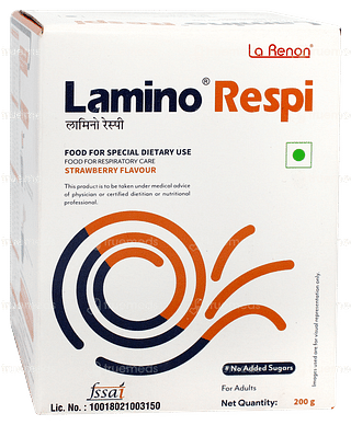 Lamino Respi Strawberry Flavour Powder 200gm