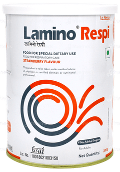 Lamino Respi Strawberry Flavour No Added Sugar Powder 200gm