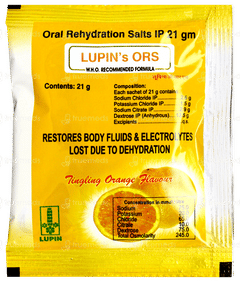 Lupins Ors Orange Flavour Sachet 21gm