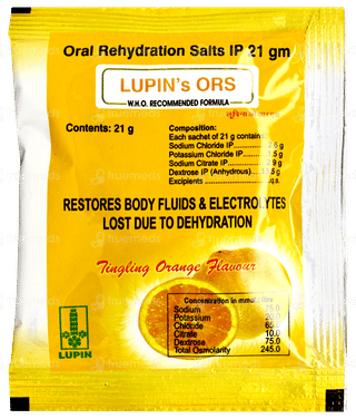 Lupins Ors Orange Flavour Sachet 21gm