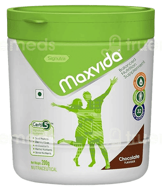 Maxvida Chocolate Flavour Powder Jar 200Gm