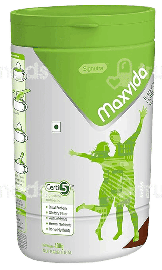 Maxvida Chocolate Flavour Powder Jar 400Gm