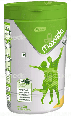 Maxvida Vanilla Flavour Powder Jar 400Gm