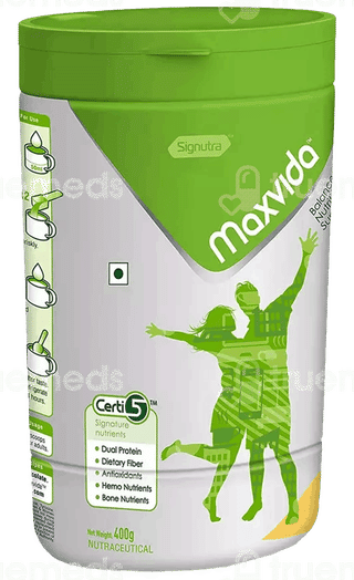 Maxvida Vanilla Flavour Powder Jar 400Gm
