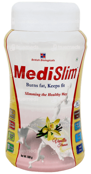 Medislim Vanilla Flavour Sugar Free Powder 500gm