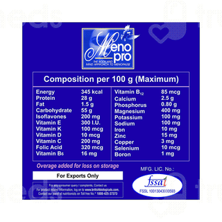 Meno Pro Mango Flavour Sugar Free Powder 200gm