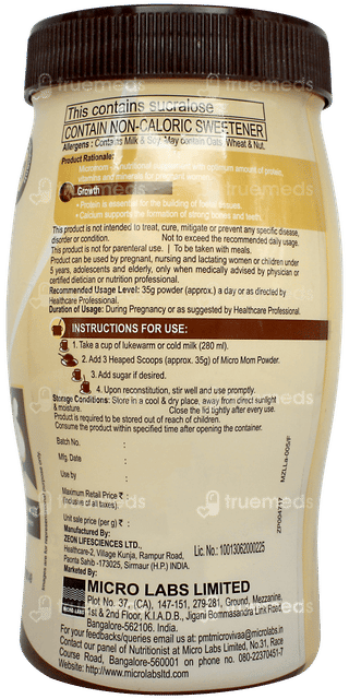 Micro Mom Chocolate Flavour Powder 200gm