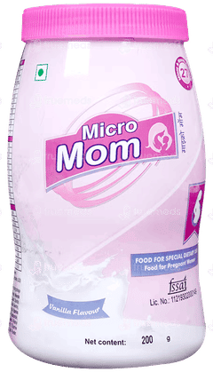 Micro Mom Vanilla Flavour Powder 200Gm Micro Mom Vanilla Flavour Powder 200Gm