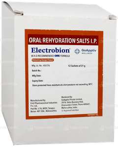 Electrobion Orange Flavour Powder 21Gm Electrobion Orange Flavour Powder 21Gm
