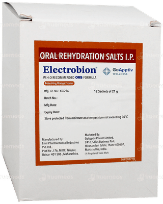 Electrobion Orange Flavour Powder 21Gm