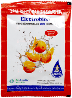 Electrobion Orange Flavour Powder 21Gm Electrobion Orange Flavour Powder 21Gm