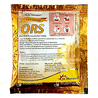 Dr Morepen Premium Ors Orange Flavour Powder 21.8gm