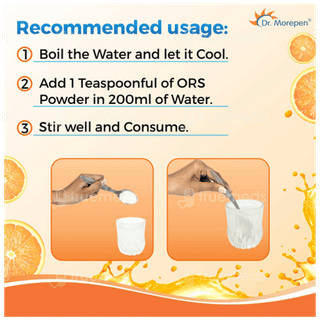 Dr Morepen Premium Ors Orange Flavour Powder 21.8gm