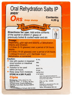 Prolyte Ors Orange Flavour Sachet 4.2gm