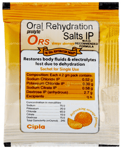 Prolyte Ors Orange Flavour Sachet 4.2gm