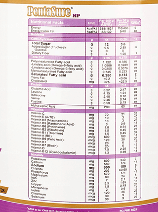 Pentasure Hp Banana Vanilla Flavour Powder 400Gm