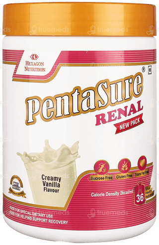 Pentasure Renal Vanilla Flavour Sucrose Free Powder 400Gm