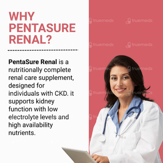 Pentasure Renal Vanilla Flavour Sucrose Free Powder Jar 400Gm