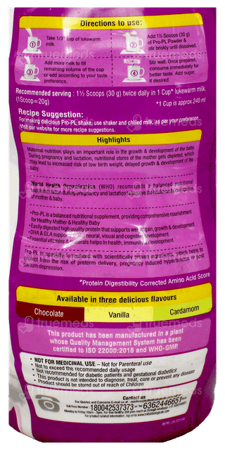 Pro Pl Vanilla Flavour Powder 500Gm