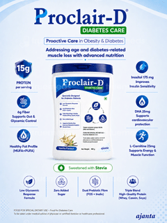 Proclair D Diabetes Care Vanilla Flavour Zero Added Sugar Powder Jar 400Gm