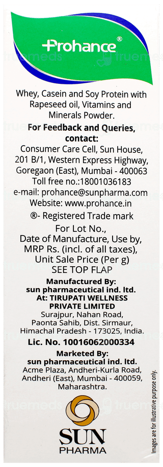 Prohance Chocolate Flavour Refill Powder 200Gm