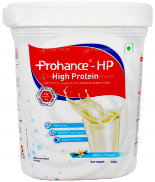 Prohance Hp Vanilla Flavour Sucrose Free Powder Jar 400Gm