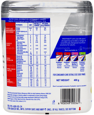 Protinex Original Classic Taste Hydrolysed Protein Powder Jar 400Gm