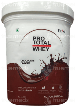 Prototal Whey Chocolate Flavour No Added Sugar Powder Jar 400Gm Prototal Whey Chocolate Flavour No Added Sugar Powder Jar 400Gm