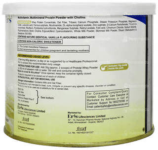 Prototal Whey Vanilla Flavor Sugar Free 200gm