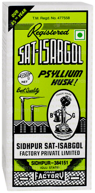 Telephone Brand Sat Isabgol Psyllium Husk 100gm