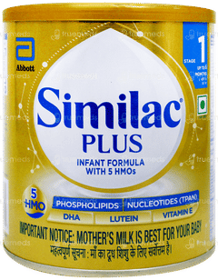 Similac Plus 1 Upto 6 Months Infant Formula With Added Fos And Lutein Powder Tin 400Gm