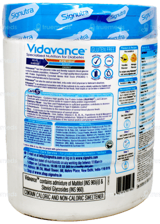 Vidavance Chocolate Flavour Sucrose Free Powder Jar 200Gm