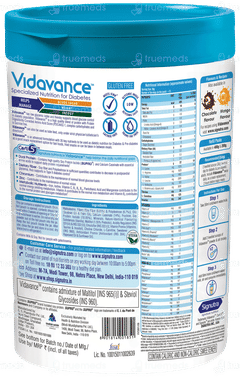 Vidavance Vanilla Flavour Sucrose Free Powder Jar 400gm Vidavance Vanilla Flavour Sucrose Free Powder Jar 400gm