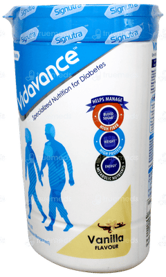 Vidavance Vanilla Flavour Sucrose Free Powder Jar 400Gm Vidavance Vanilla Flavour Sucrose Free Powder Jar 400Gm