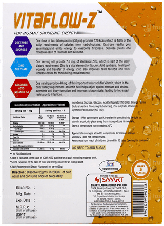 Vitaflow Z Orange Flavour 105Gm