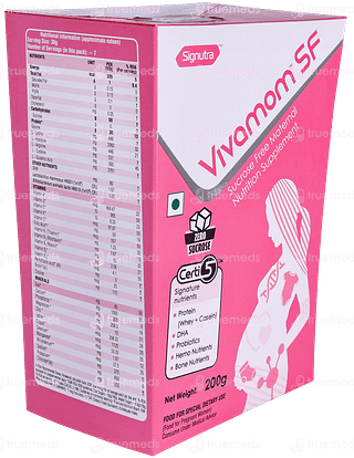 Vivamom Sf Vanilla Flavour Powder 200gm