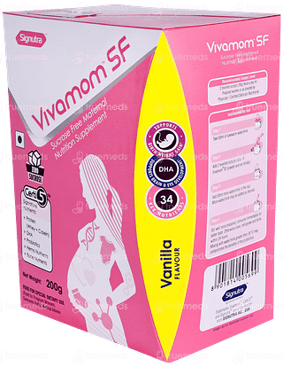 Vivamom Sf Vanilla Flavour Powder 200gm