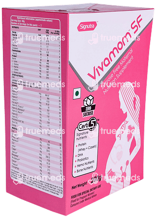 Vivamom Sf Vanilla Flavour Powder 200gm