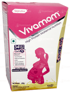 Vivamom Vanilla Flavour Refill Powder 400Gm Vivamom Vanilla Flavour Refill Powder 400Gm