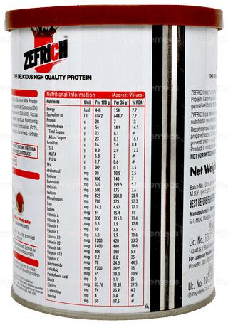 Zefrich Chocolate Flavour Powder 200gm