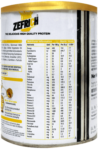 Zefrich Milk Masala Flavour Powder Tin 200Gm