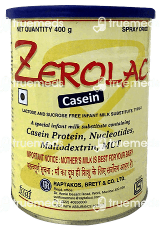 Zerolac Casein Sucrose Free Powder 400gm