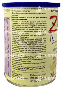 Zerolac Casein Sucrose Free Powder 400gm