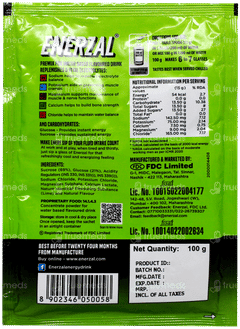Enerzal Lime Flavour Powder 100Gm