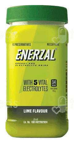 Enerzal Lime Flavour Powder Jar 500Gm